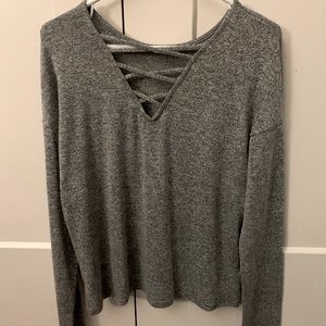 Grey long sleeve shirt